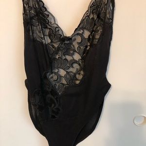 Mara’s Intimates Black Lace Lingerie/Body Suit